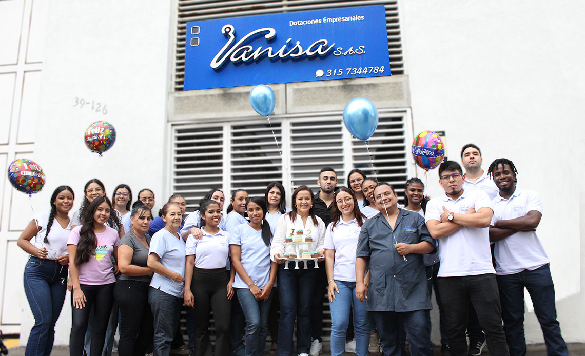 Dotacion empresarial Vanisa S.A.S 12 años